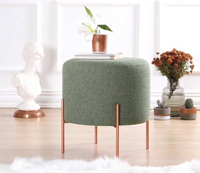 Atelier Del Sofa Puf Copper 41 - Verde Atelier Del Sofa Puf Copper 41 - Verde